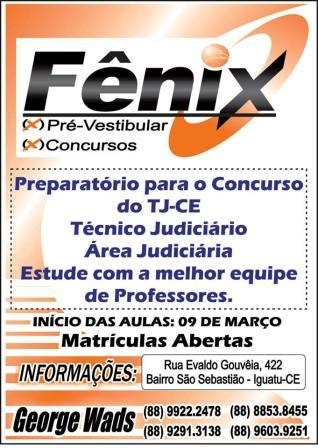 Curso preparatório para concurso do TJ-Ce